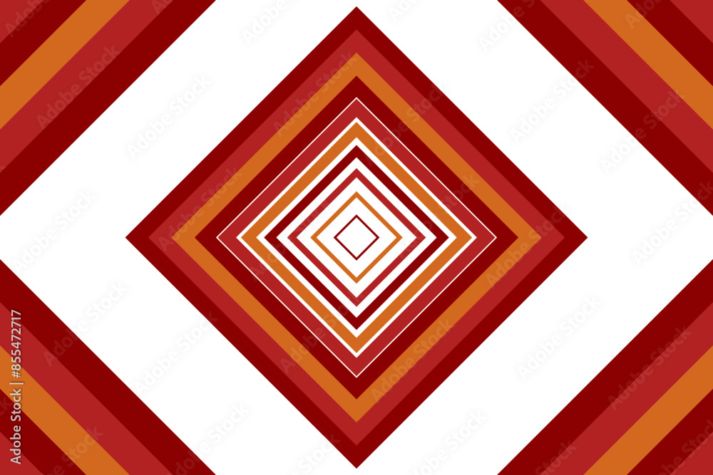 An abstract retro concentric diamond shape stripe pattern design element. An abstract retro concentric diamond shape stripe pattern design element.