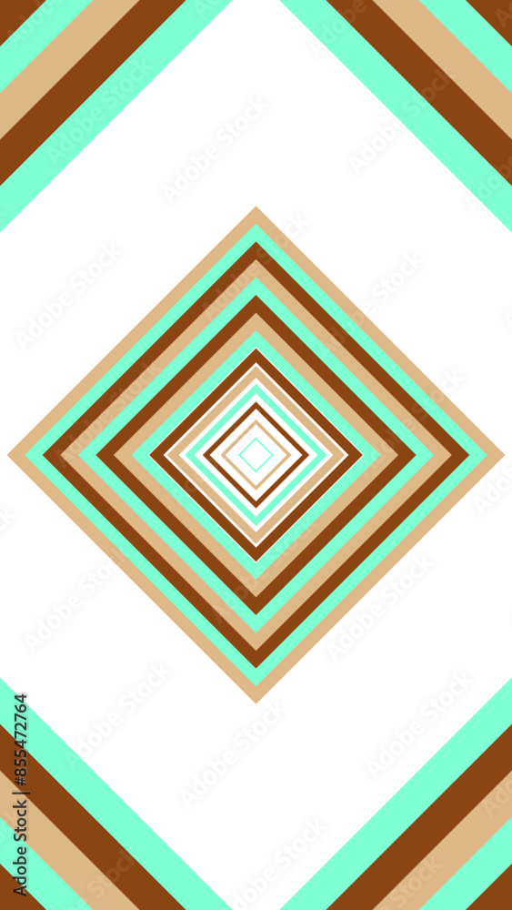An abstract retro concentric diamond shape stripe pattern design element. An abstract retro concentric diamond shape stripe pattern design element.