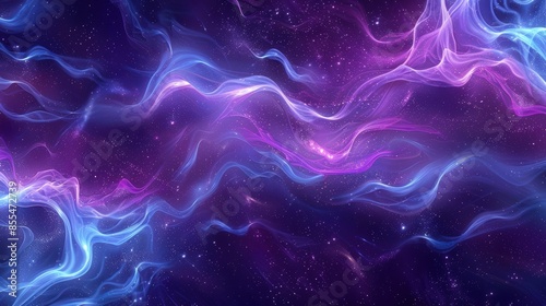 Vibrant cosmic landscape with swirling energy