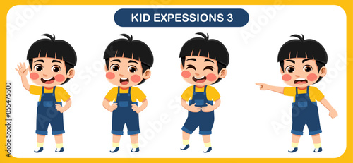 children with various expressions. Good for application in various design and other promotional needs