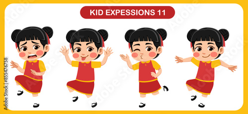 children with various expressions. Good for application in various design and other promotional needs