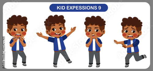 children with various expressions. Good for application in various design and other promotional needs