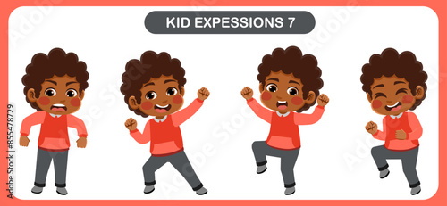 children with various expressions. Good for application in various design and other promotional needs