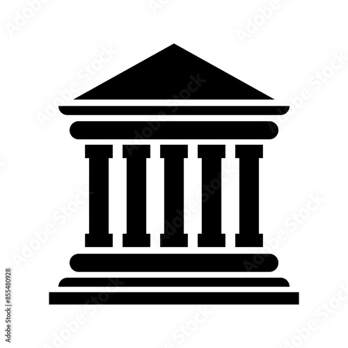 Law court building icon sign symbol. EPS 10