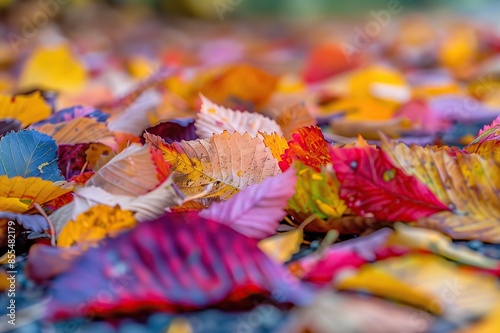 Fallen Autumn Leaves in Vibrant Colors