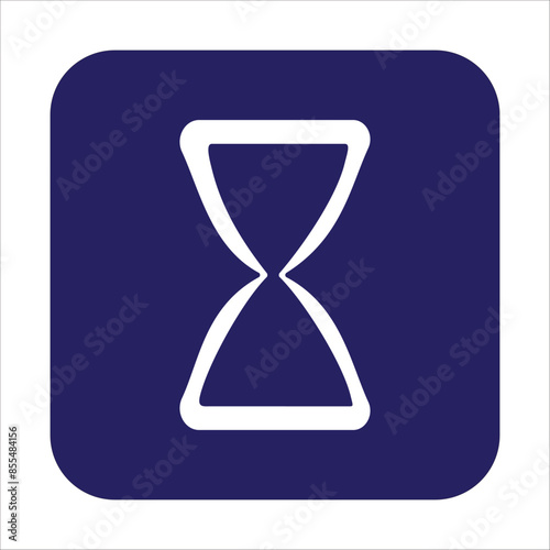 hourglass logo symbol vector icon illustration design