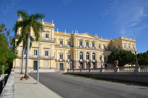 São Cristóvão Palace, served as the official residence for the Portuguese and Brazilian Imperial Family. Quinta da Boa Vista Municipal Park - Rio de Janeiro - Brazil.