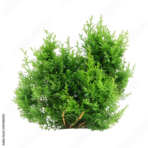 Juniperus Sabina Isolated on Clear Background photo