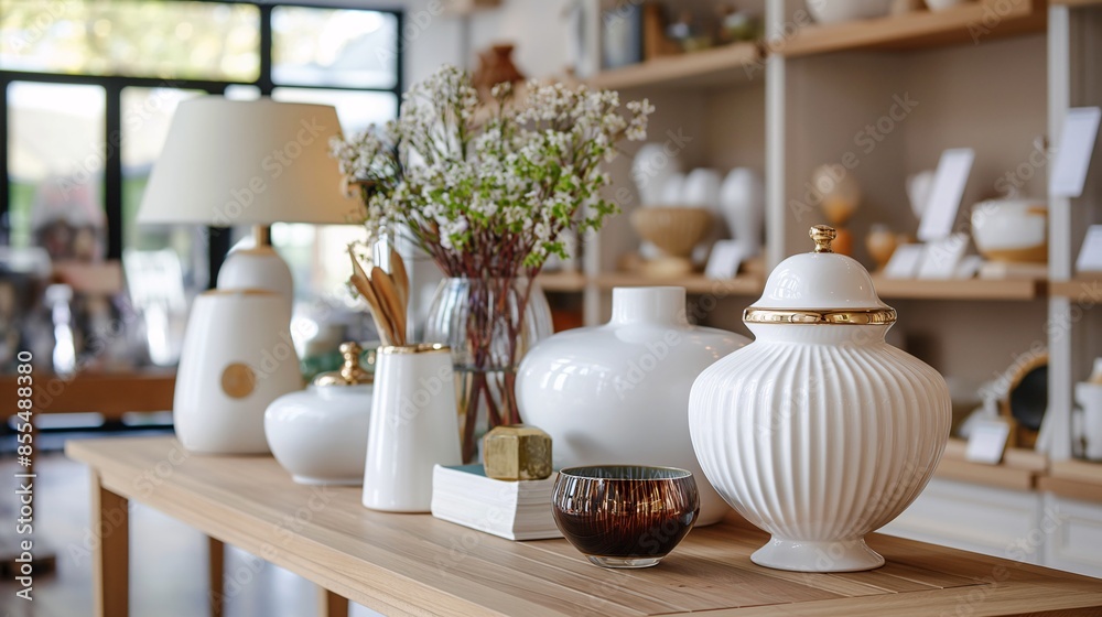 Production of home decor items like lamps, vases Production of home decor items like lamps, vases