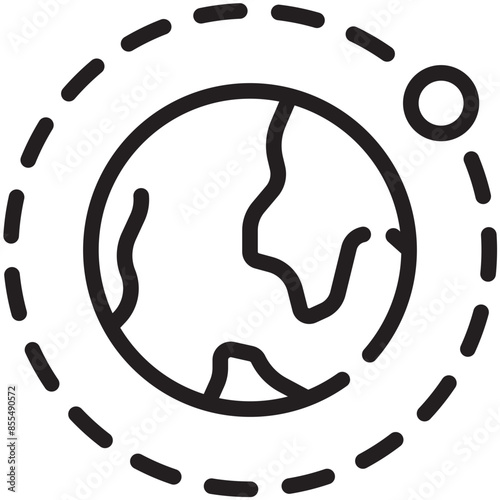 Moon and Earth Icon