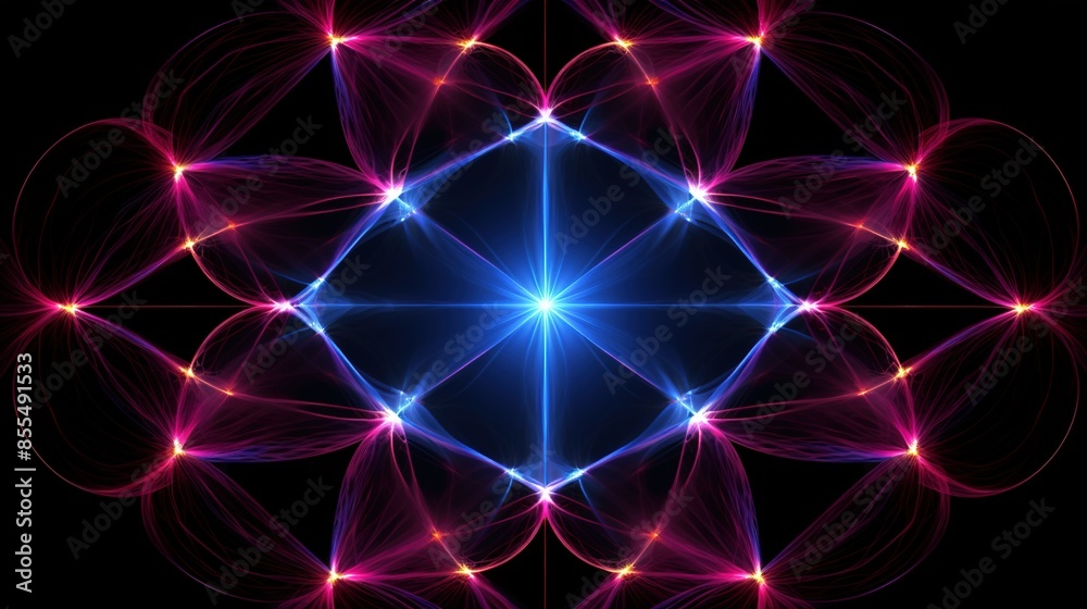 abstract background with glowing stars abstract background with glowing stars
