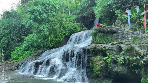 Uma Anyar waterfall in Bali, Indonesia photo