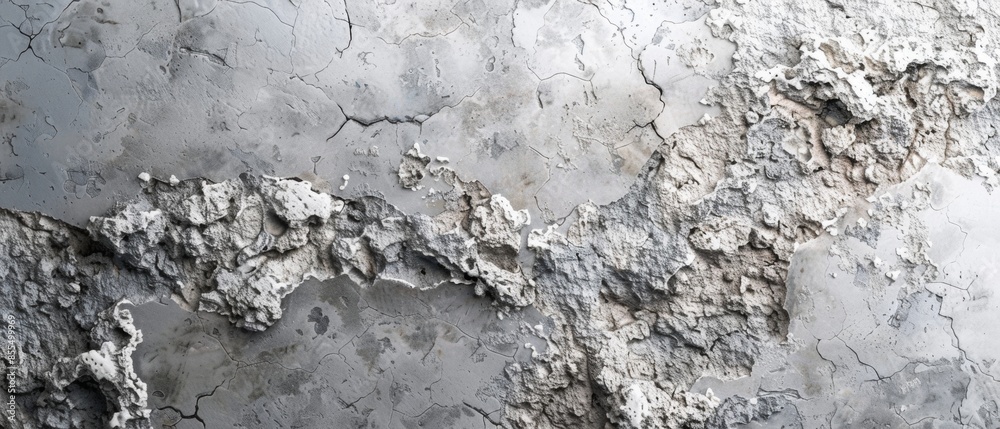 Fototapeta premium Abstract light gray concrete background with a rough texture and scratches