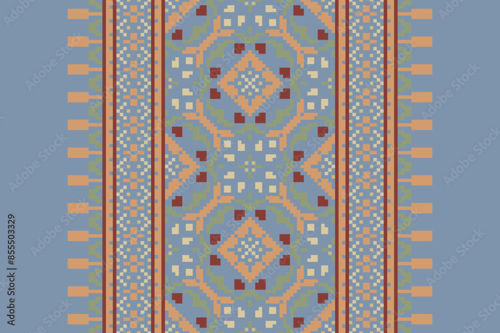 Ethnic pattern vector background. seamless pattern traditional, Design for background, wallpaper, Batik, fabric, carpet, clothing, wrapping, and textile. ethnic pattern Vector illustration. Ethnic pattern vector background. seamless pattern traditional, Design for background, wallpaper, Batik, fabric, carpet, clothing, wrapping, and textile. ethnic pattern Vector illustration.