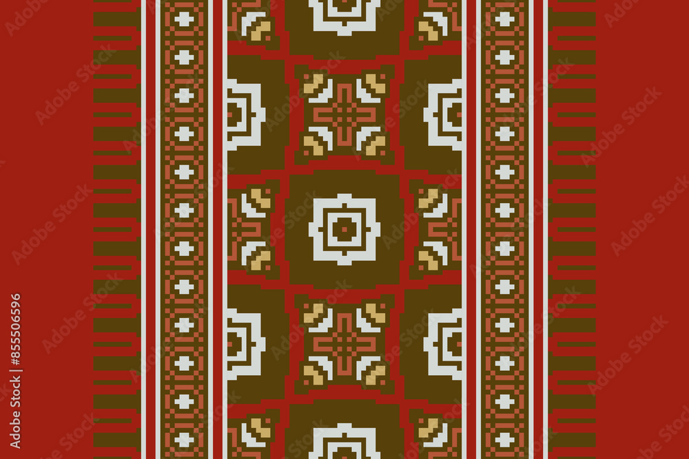 Ethnic pattern vector background. seamless pattern traditional, Design for background, wallpaper, Batik, fabric, carpet, clothing, wrapping, and textile. ethnic pattern Vector illustration. Ethnic pattern vector background. seamless pattern traditional, Design for background, wallpaper, Batik, fabric, carpet, clothing, wrapping, and textile. ethnic pattern Vector illustration.