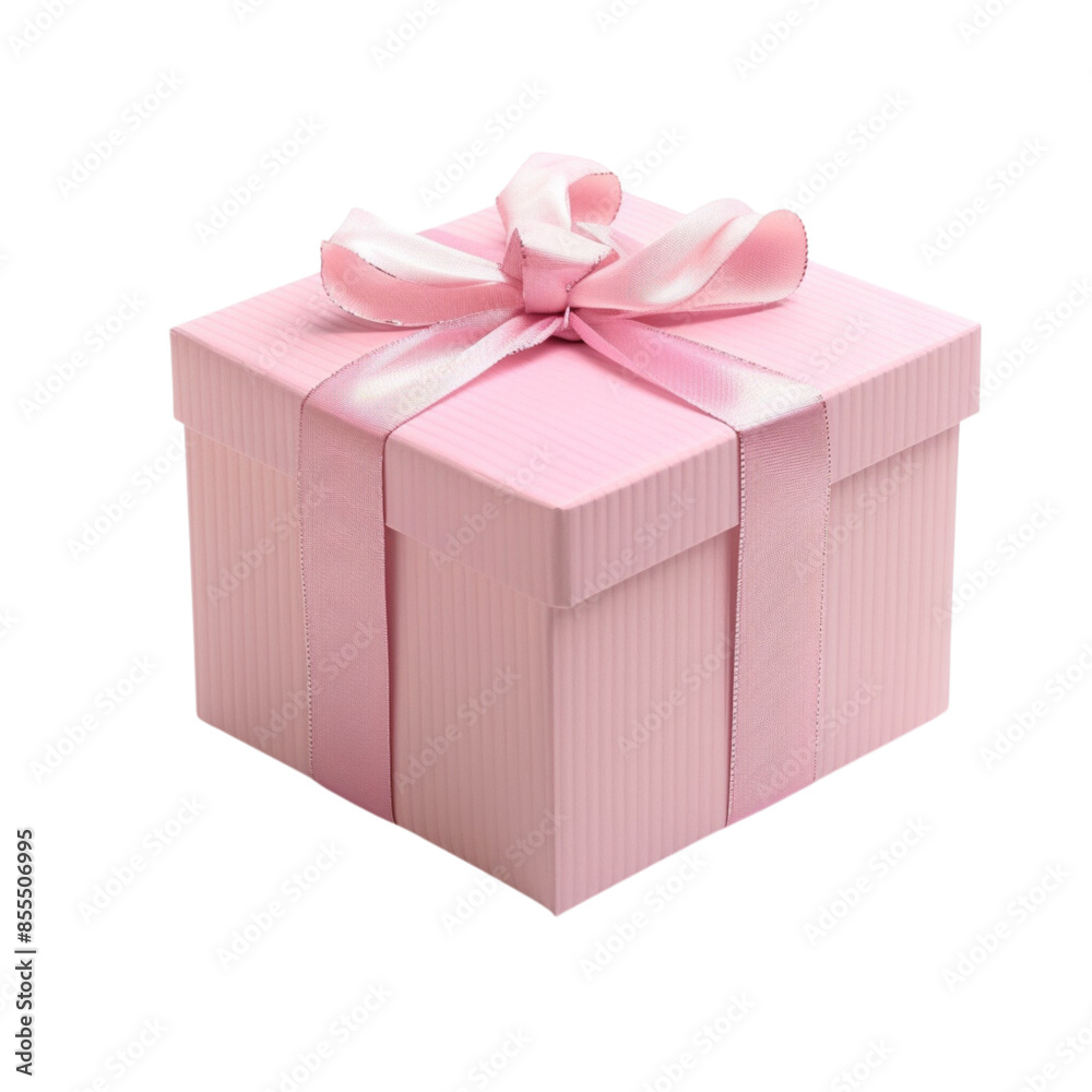 pink gift box with ribbon cutout pink gift box with ribbon cutout