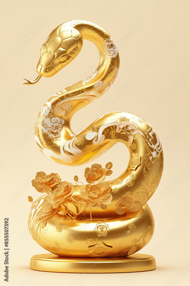 Happy New Year of the Snake according to the Chinese calendar 2025 year of the snake. Background with snake Happy New Year of the Snake according to the Chinese calendar 2025 year of the snake. Background with snake