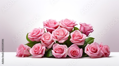 bouquet of pink roses