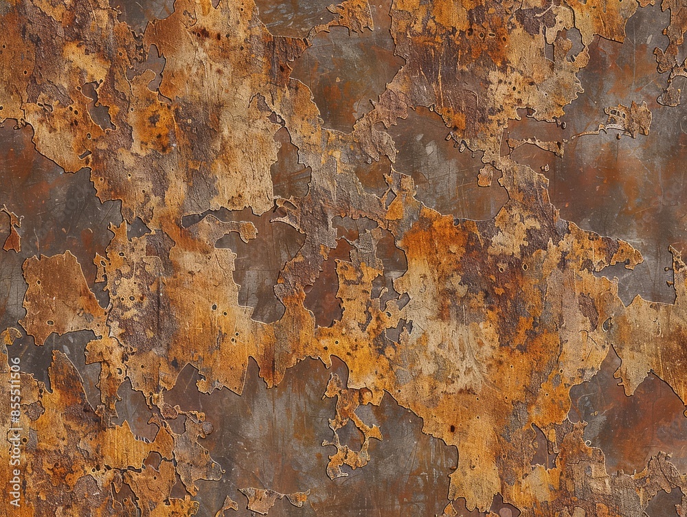 Metal panel corroded with visible weathered rust Metal panel corroded with visible weathered rust