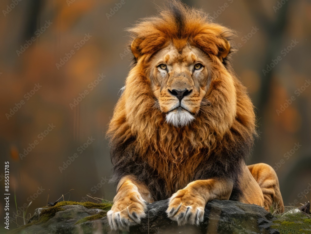 Majestic Lion Portrait. Majestic Lion Portrait.