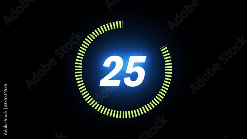 30 second timer animation video.