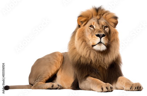 PNG Lion sitting wildlife mammal animal. photo