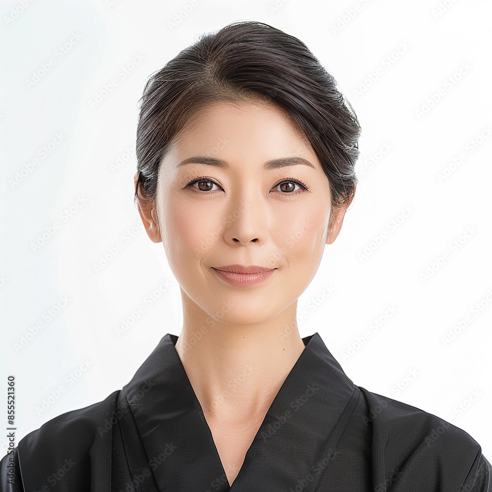 35-39 year old Beauty Japanese Asian women spa skin healthy on 100% isolate white background. 35-39 year old Beauty Japanese Asian women spa skin healthy on 100% isolate white background.