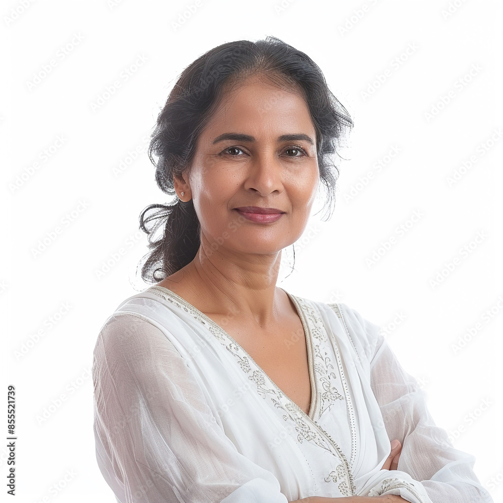 40-45 year old Beauty Brazilian women spa skin healthy on 100% isolate white background. 40-45 year old Beauty Brazilian women spa skin healthy on 100% isolate white background.
