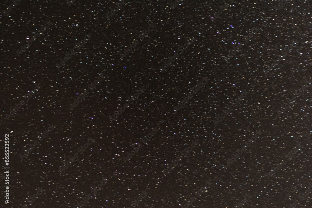 Starry sky. The photo was taken at night.