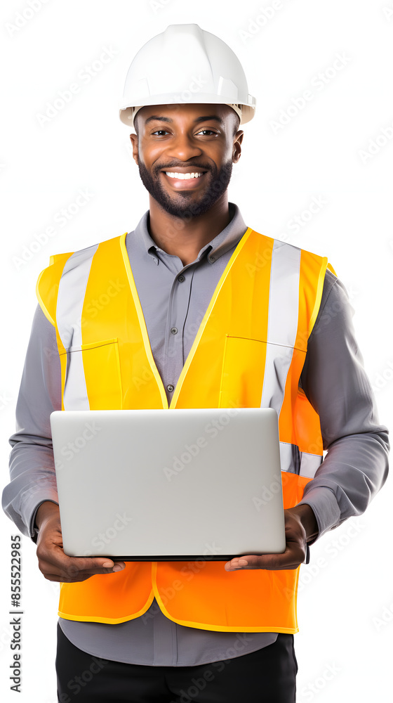 portrait of a smiling architect, engineer or construction worker isolated on white background portrait of a smiling architect, engineer or construction worker isolated on white background