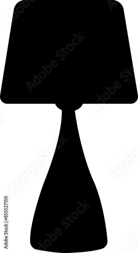 lamp Related black Vector flat Icon. Includes such icons as bulb, Stylish modern room lights floor lamp, lantern, light, chandelier isolated on transparent background.