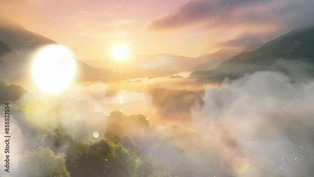 beautiful summer sunrise with early morning sky seamless looping overlay 4k virtual video animation background beautiful summer sunrise with early morning sky seamless looping overlay 4k virtual video animation background