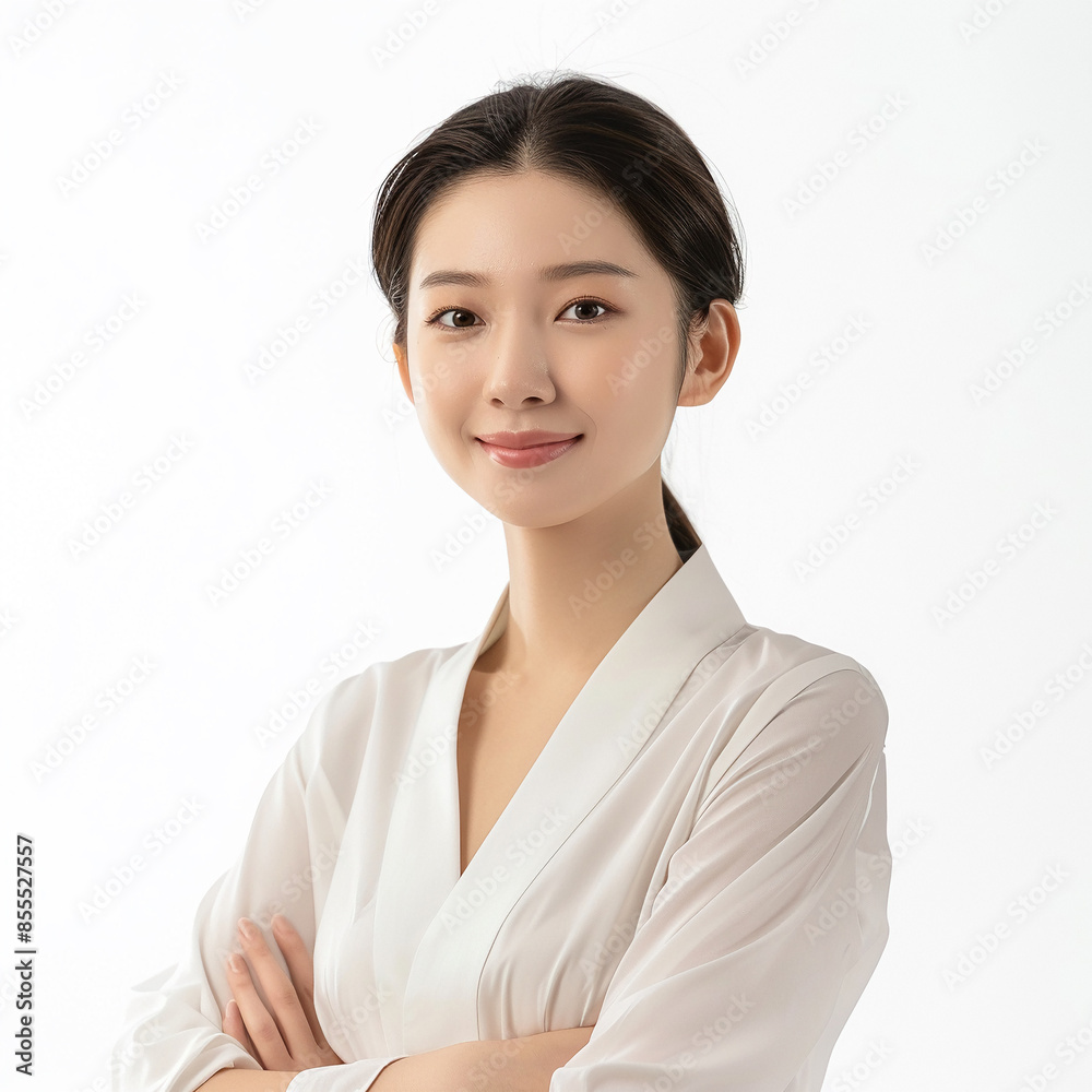 Beauty Asian women spa skin healthy on 100% isolate white background. Beauty Asian women spa skin healthy on 100% isolate white background.