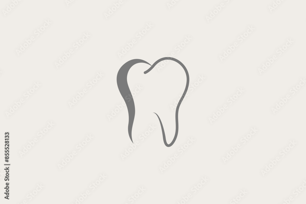 Illustration vector graphic of minimalist tooth. Good for logo Illustration vector graphic of minimalist tooth. Good for logo