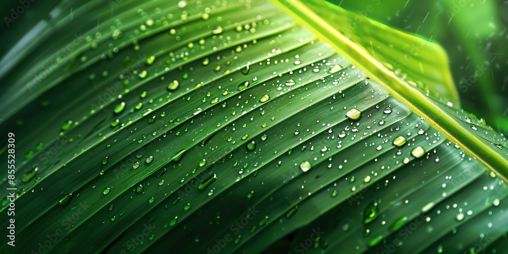 macro photo illustration wallpaper of green leaves banana, clear and sharp, green color, droplet, grass, raindrop, beauty, season, botany, backdrop, greenery, wallpaper, textured, liquid, outdoor macro photo illustration wallpaper of green leaves banana, clear and sharp, green color, droplet, grass, raindrop, beauty, season, botany, backdrop, greenery, wallpaper, textured, liquid, outdoor