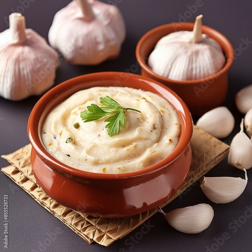 Aromatic garlic paste or lahsun paste