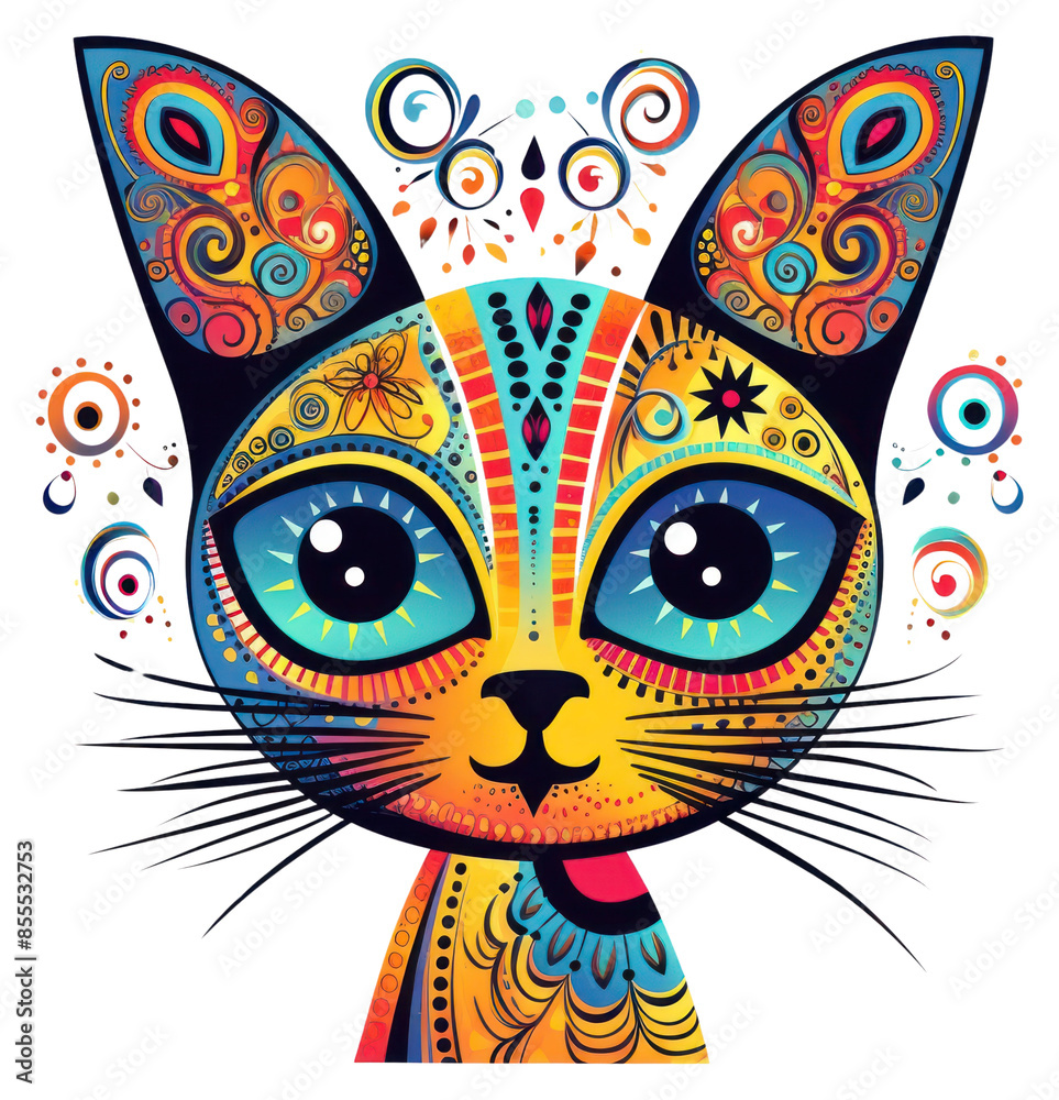 PNG Cat sign art pattern drawing. PNG Cat sign art pattern drawing.