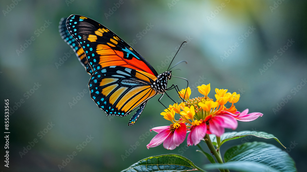 Close-up of a butterfly on a flower Close-up of a butterfly on a flower