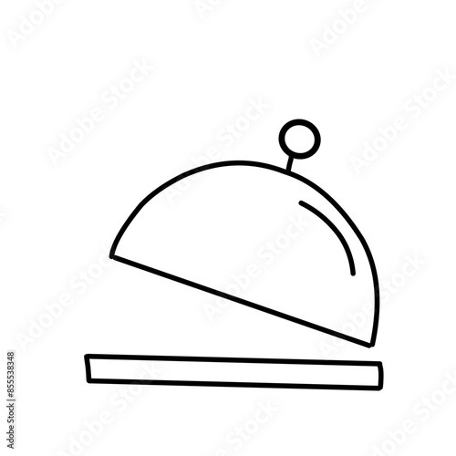 Vector Food Tray Outline Icon