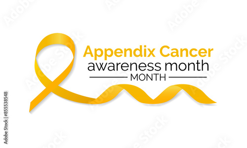 Appendix Cancer Awareness Month background template. Holiday concept. Health awareness Banner poster, flyer and background design.