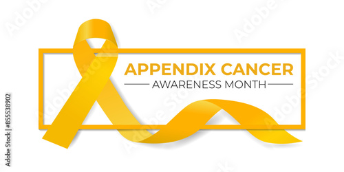 Appendix Cancer Awareness Month background template. Holiday concept. Health awareness Banner poster, flyer and background design.
