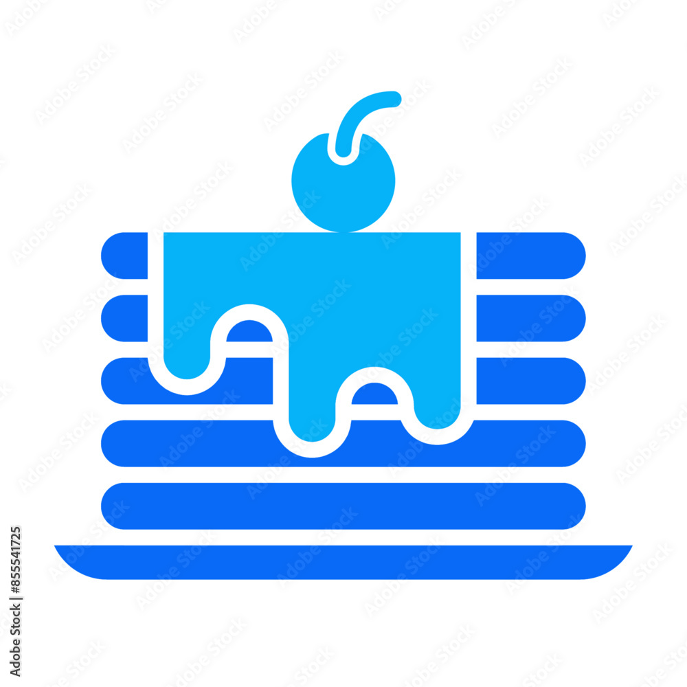 Pancake duotone icon vector for mobile app, website, logo and presentation design. Pancake duotone icon vector for mobile app, website, logo and presentation design.