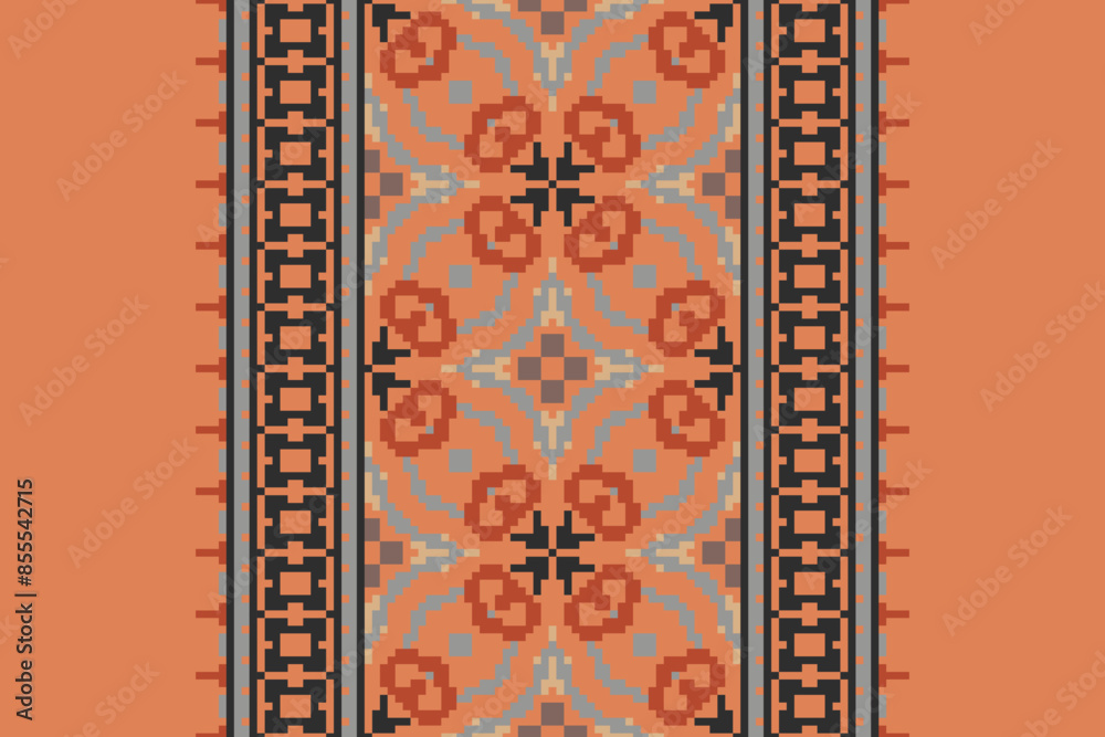 Ethnic Ikat tropical seamless pattern. Motif ethnic handmade beautiful Ikat art. Ikat ethnic tribal, boho colors seamless wallpaper. Abstract traditional. Ethnic Ikat tropical seamless pattern. Motif ethnic handmade beautiful Ikat art. Ikat ethnic tribal, boho colors seamless wallpaper. Abstract traditional.