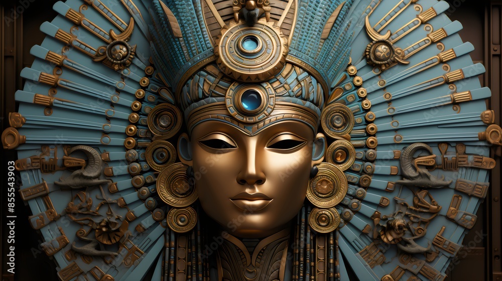 Obraz premium Classic Cleopatra Illustration: Historical Egyptian Figure