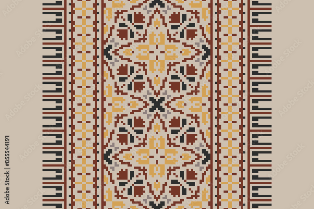 Ethnic Ikat tropical seamless pattern. Motif ethnic handmade beautiful Ikat art. Ikat ethnic tribal, boho colors seamless wallpaper. Abstract traditional. Ethnic Ikat tropical seamless pattern. Motif ethnic handmade beautiful Ikat art. Ikat ethnic tribal, boho colors seamless wallpaper. Abstract traditional.