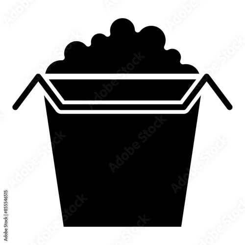 Rice bowl solid icon vector for mobile app, website, logo and presentation design. © Brandingasik