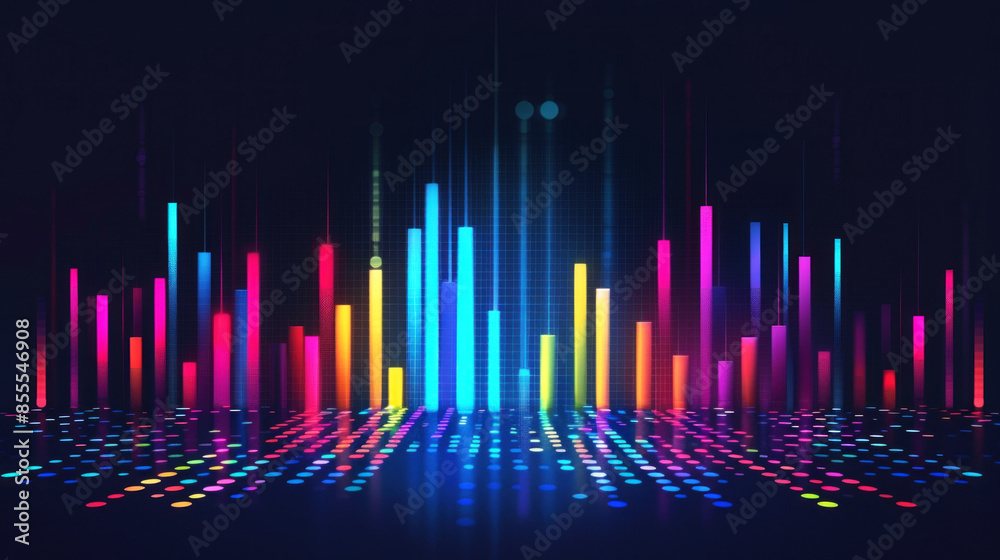 illustration stick of equalizer colorful vibrant illustration stick of equalizer colorful vibrant