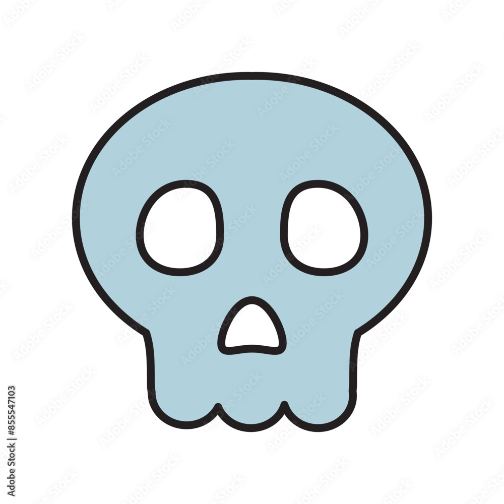 Skull head Icon, anatomy of human body organs Skull head Icon, anatomy of human body organs