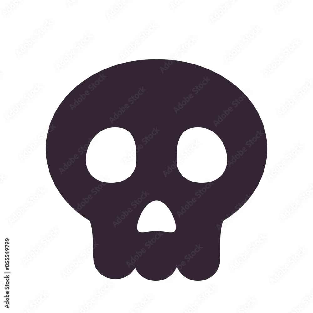 Skull head Icon, anatomy of human body organs Skull head Icon, anatomy of human body organs