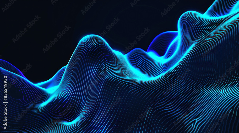 Fototapeta premium illustration wave of equalizer